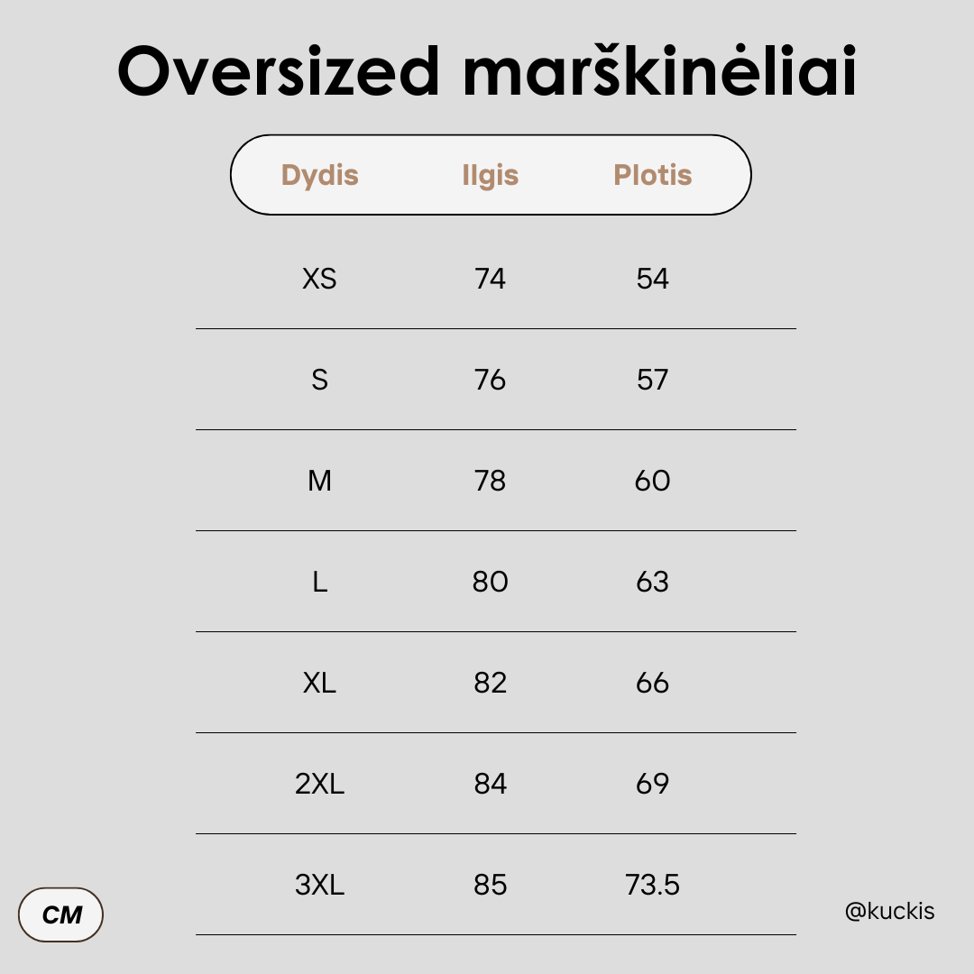 EXTRA Oversized Marškinėliai 'Tree' (Unisex)