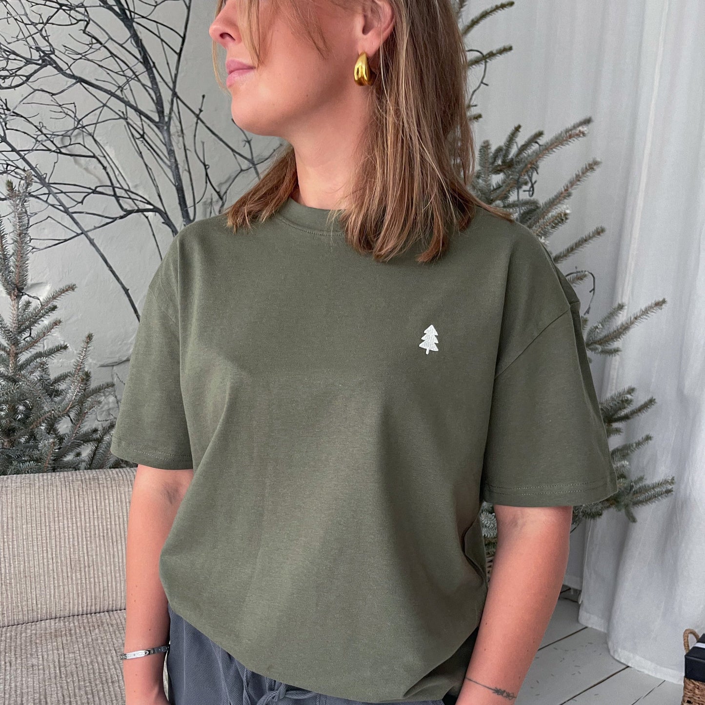 Oversized Marškinėliai 'Tree' (Unisex)