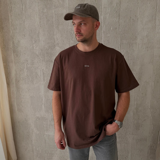 Oversized marškinėliai 'TĖTIS'