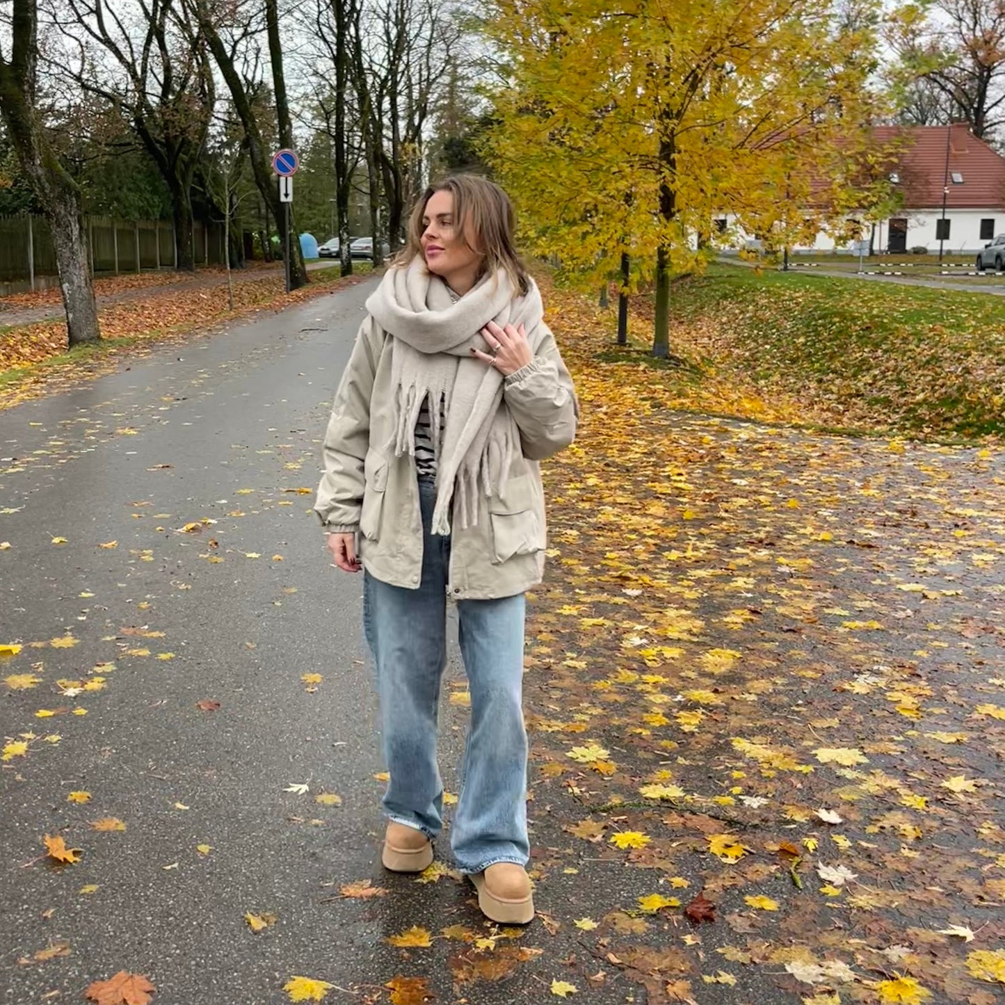 Žieminis šalikas 'maxi'