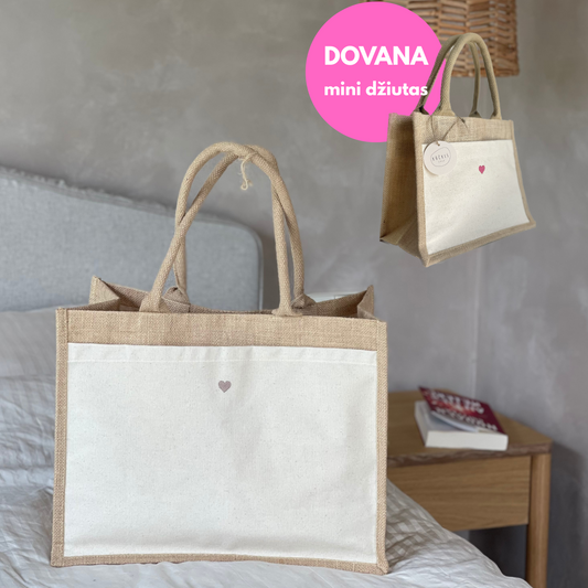 Džiuto krepšys 'MAXI' + MINI dovana