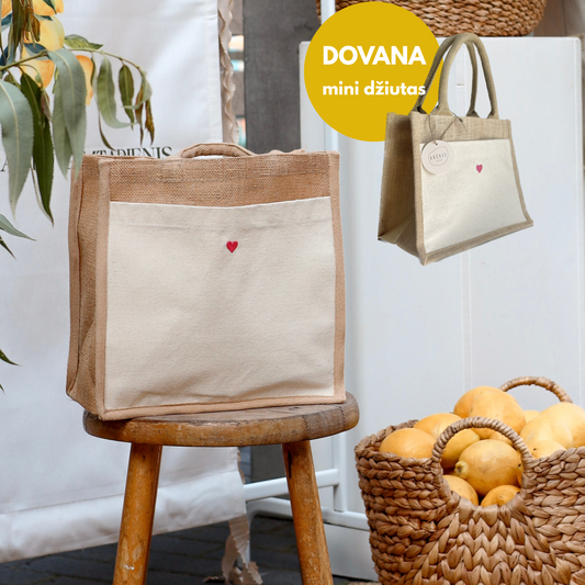 Džiuto krepšys 'MIDI' + MINI dovana