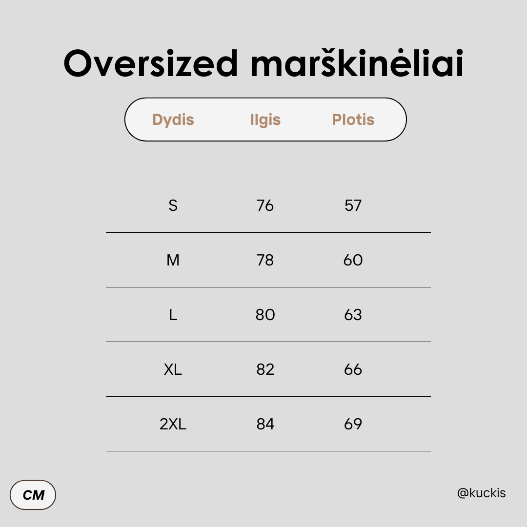 Oversized marškinėliai 'mylu' (JAM)