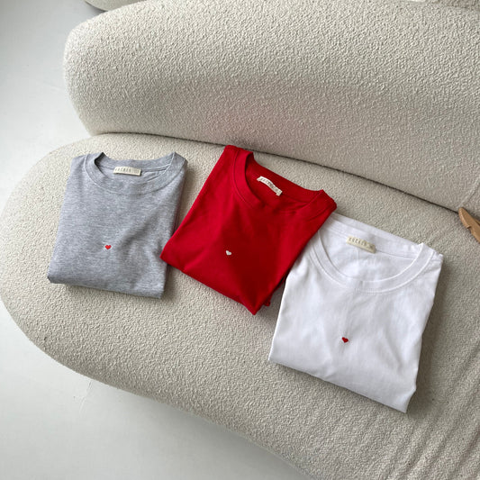 Marškinėliai su širdele (unisex)