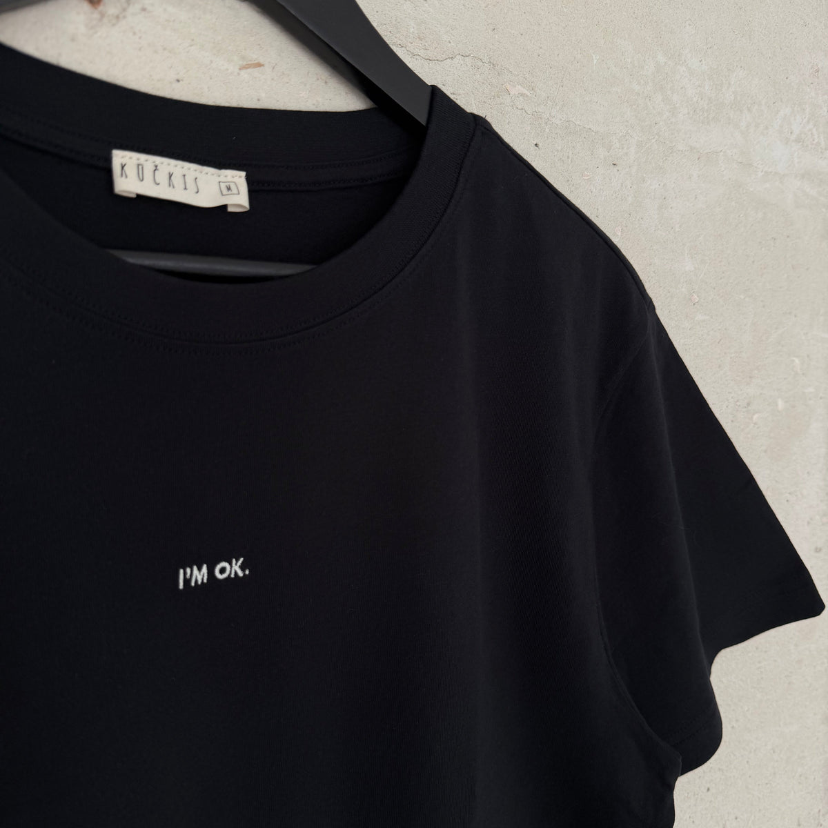 Unisex Marškinėliai 'I'M OK' (Black)