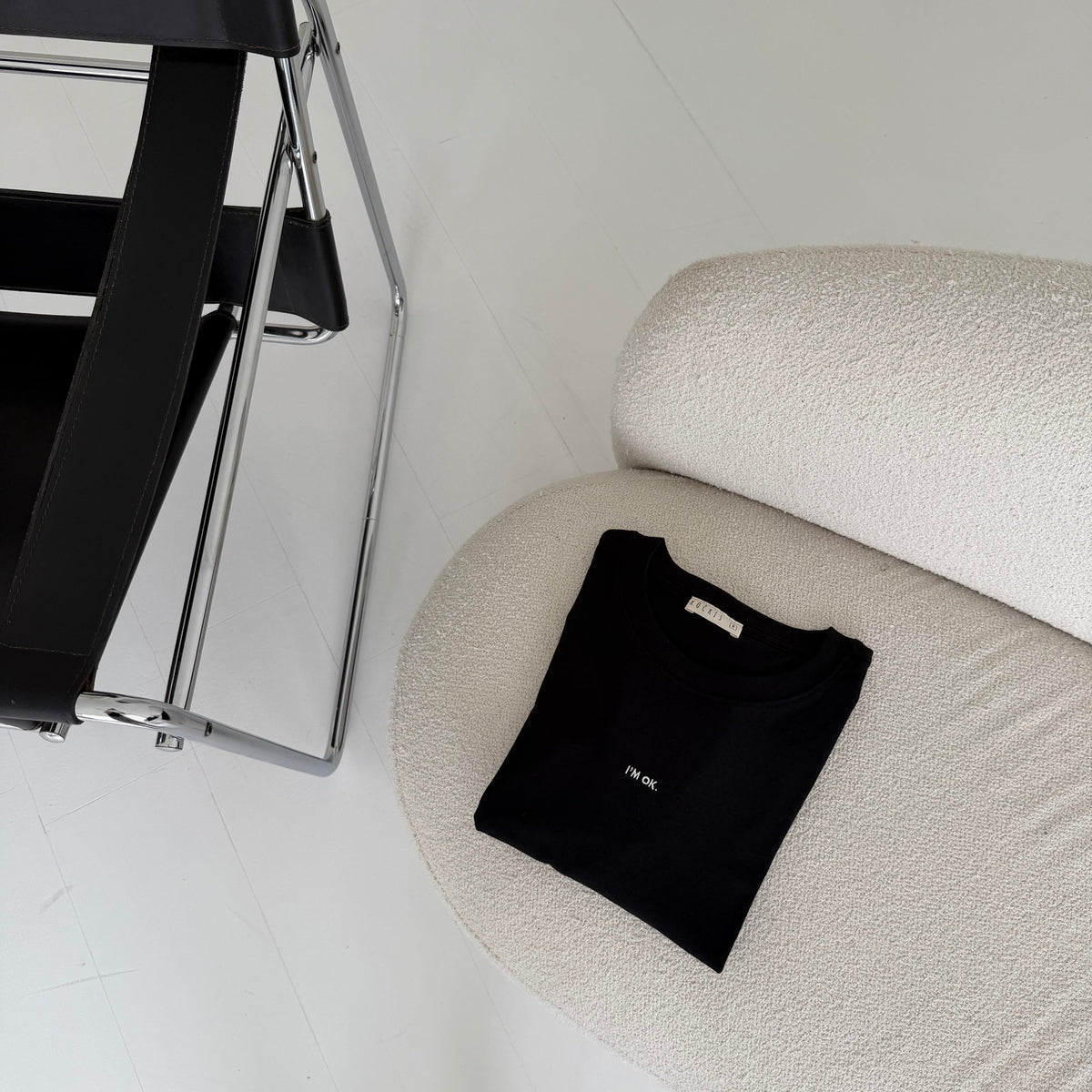 Unisex Marškinėliai 'I'M OK' (Black)